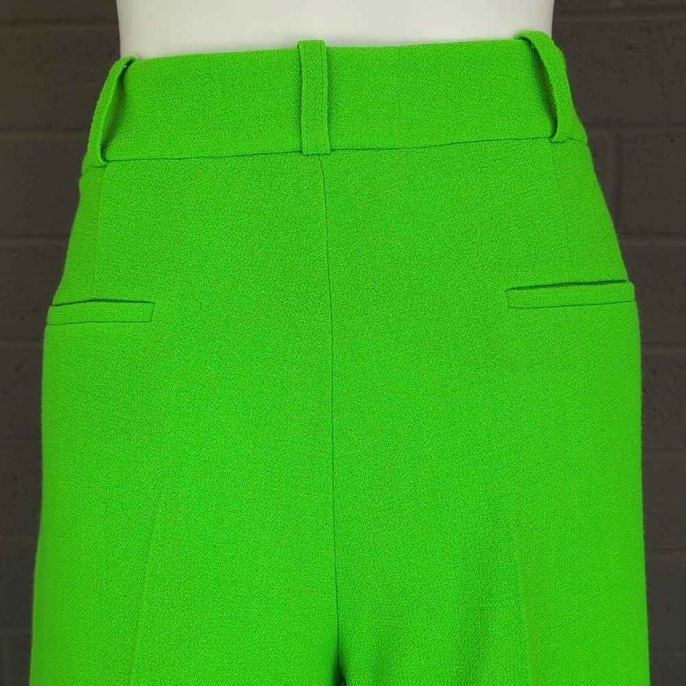 NWT Christopher Kane Wool Crepe Wide‎ Leg Cuffed Pants Size IT46/US10 - Picture 9 of 13